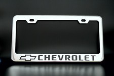 Chevrolet License Plate Frame - Chrome Plated Metal