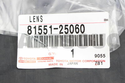 8155125060 Genuine Toyota LENS, REAR COMBINATION LAMP, RH 81551