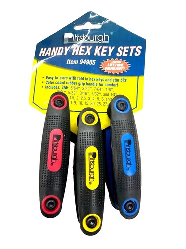 Set 9 Preseze Esagonali Metriche Stubby AB Tools - 6-19mm Con Attacchi 1/4 E 3/8