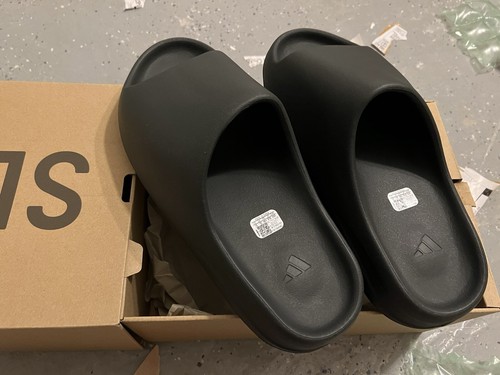 Adidas Yeezy Slide Dark Onyx - ID5103 - Brand New - Ready To Ship Sz 13 - Picture 4 of 6