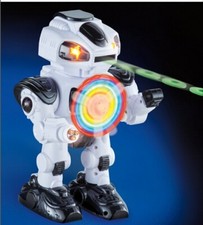Lighted Robot W/shooting Discs