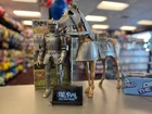 Vintage Louis Marx Silver Knight Sir Stuart And His Horse