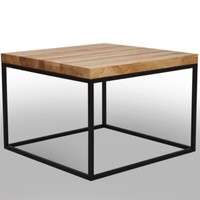 Kaffeetisch Couchtisch Beistelltisch Wohnzimmertisch Sofa Tisch Eiche 40X40Cm