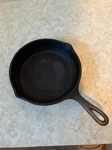 VINTAGE LODGE #5 SK 3 NOTCH HEAT RING D 1 CAST IRON SKILLET MADE IN USA