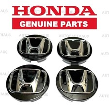 18 - 26 Honda Accord Sport Wheel Center Cap Blackchrome Set Of 4 Oem New 62mm
