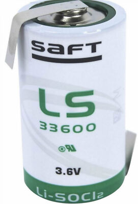 Saft  LS33600 ER-D Mono Lithium-Thionylchlorid 3,6V, 17.000 mAh 