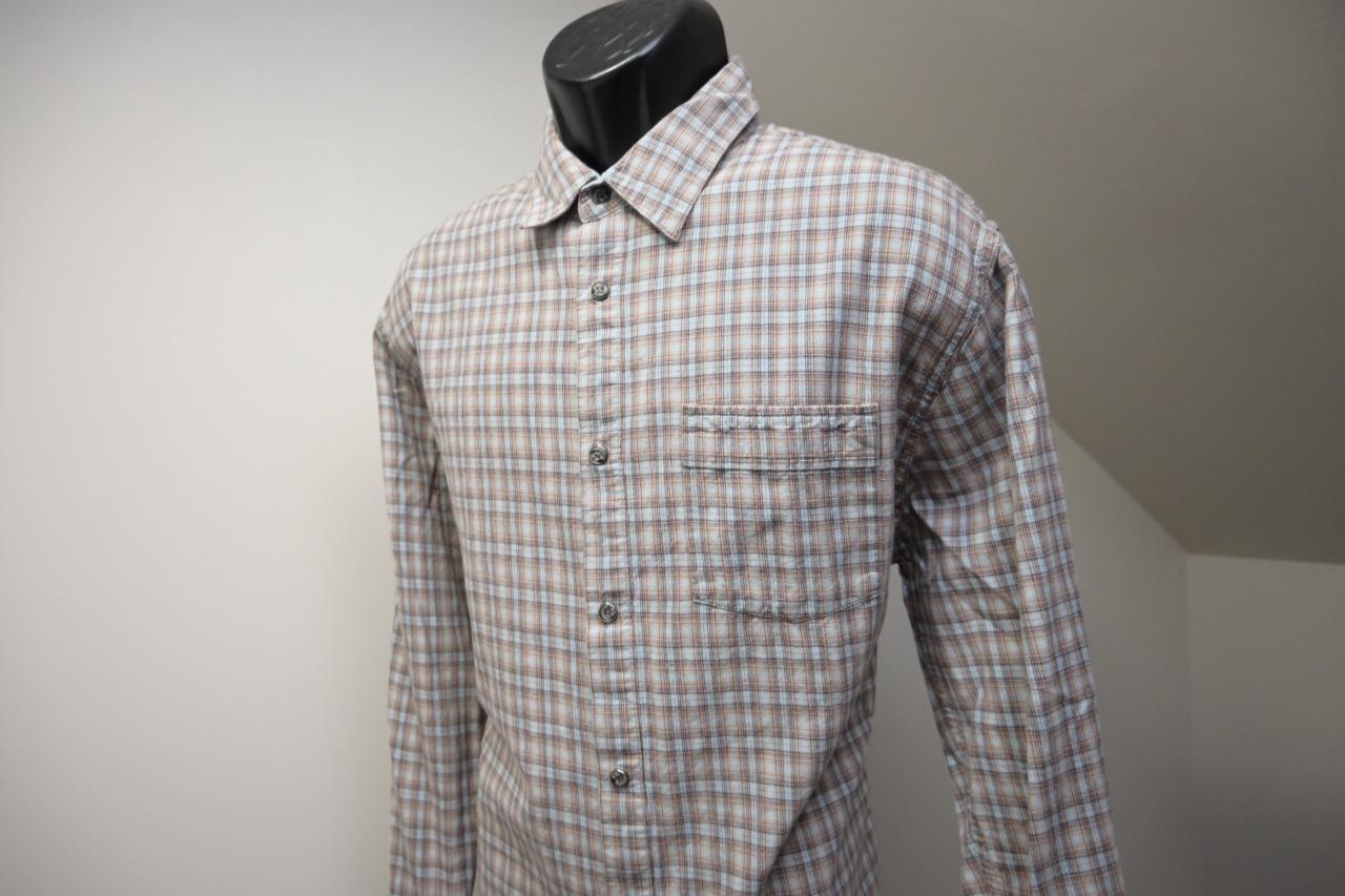 Gramicci Snap Button Up Dress Shirt Casual Plaid Long Sleeve Mens Sz Large image 3