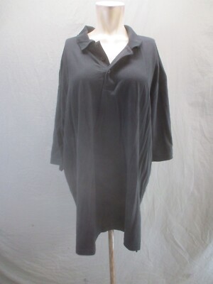NIKE TEAM Size 2XL Mens Cotton 1/2 Button Collared Short Sleeve Polo Shirt 287