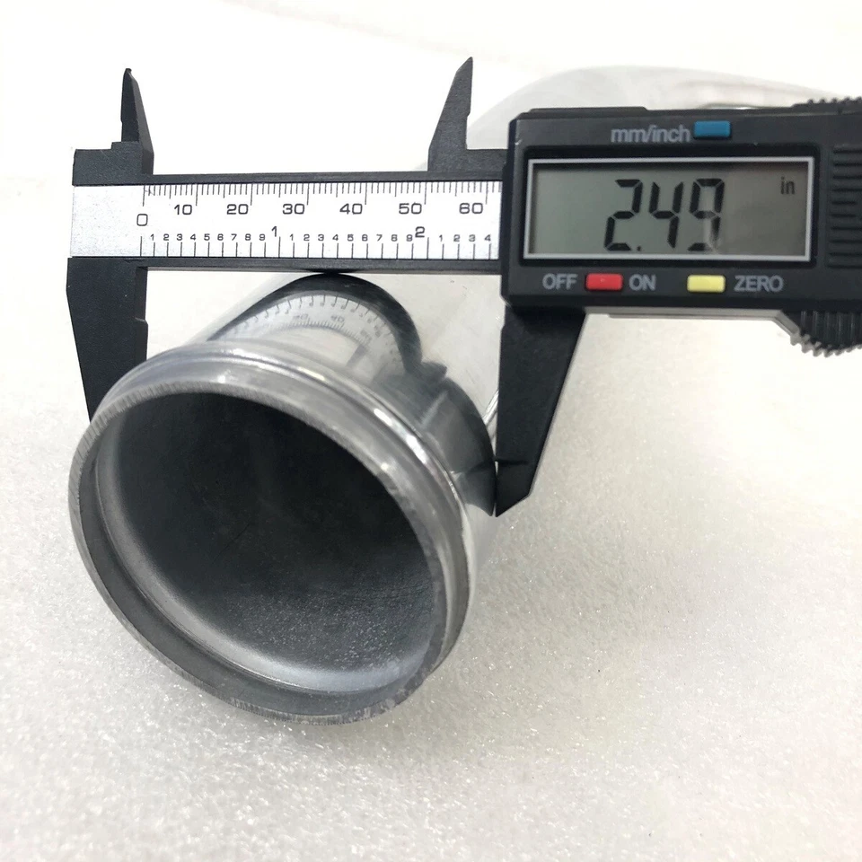 Universal Aluminum Piping Pipe Tube 2.5" 63.5mm O.D. 90 Degree Bend Intercooler - Image 2 of 4