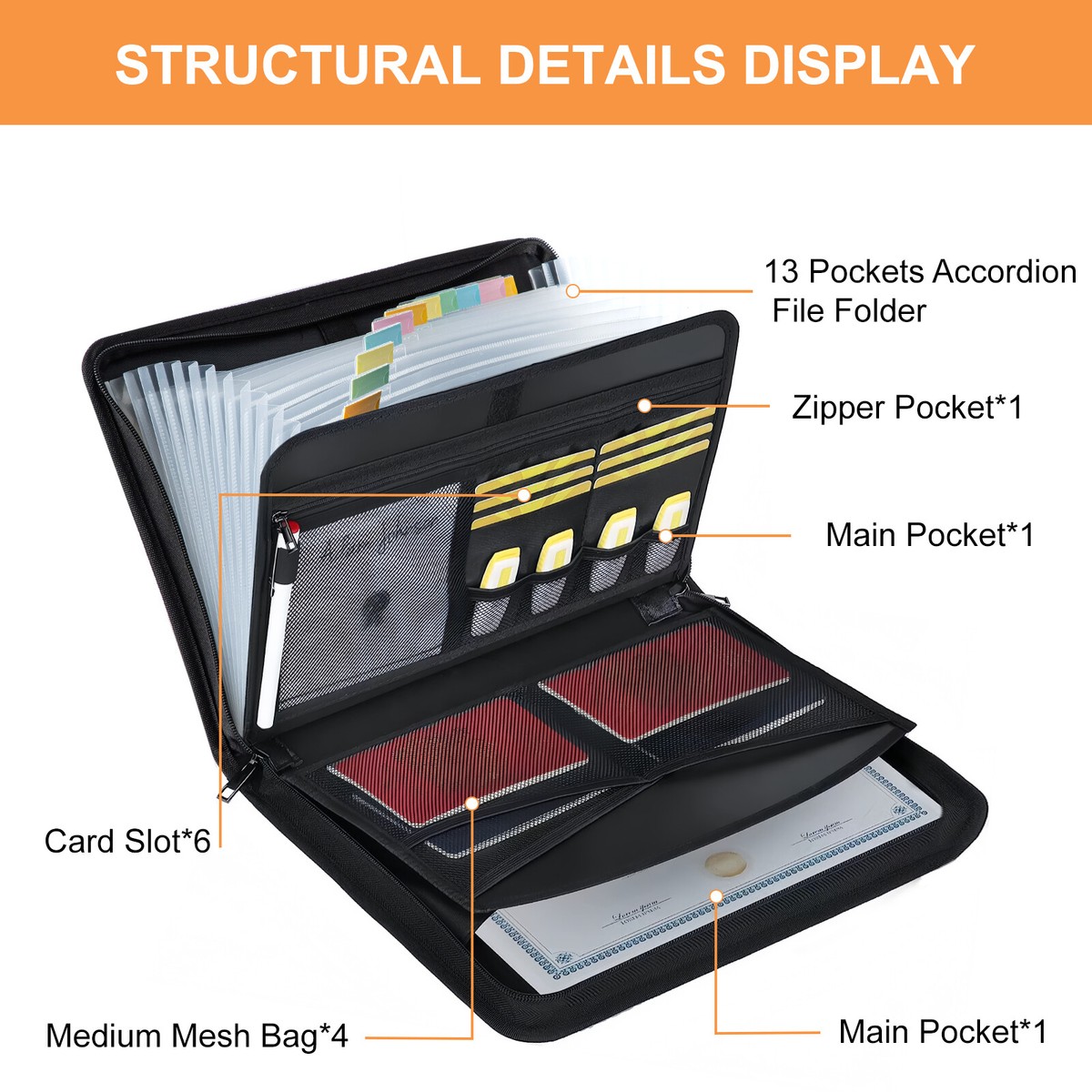 Lockable Document Organizer Lyxtiorn Fireproof Document Box Waterproof ...
