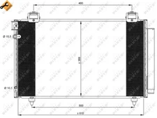 NRF 35592 Condenser, Air Conditioning for Toyota