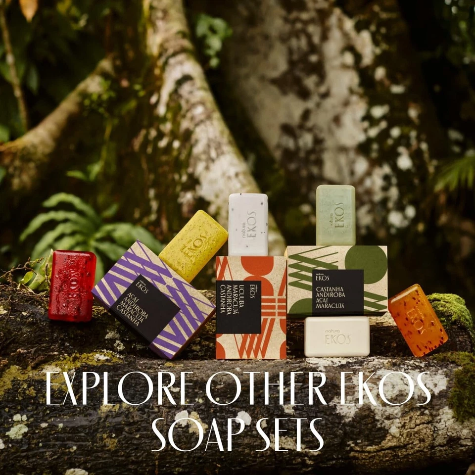natura - Ekos Ucuuba, Castanha, Andiroba, Maracujá Bar Soap Set (4 Pack) - Image 4 of 4