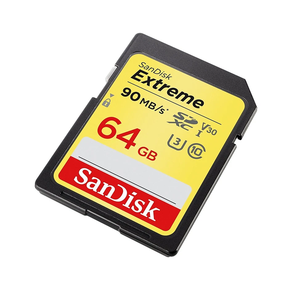 SanDisk 64GB Extreme SDHC 90MB/S Class 10 V30 UHS-I U3 4K Camera Flash Card NEW - Image 2 of 3