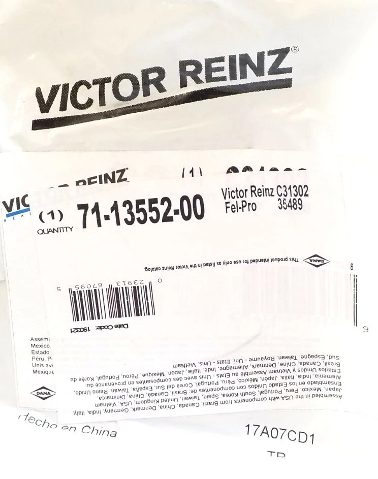 Junta Termostato Refrigerante Motor C31302 Victor Reinz Envío Gratis Devoluciones Gratuitas Foto 2 de 3