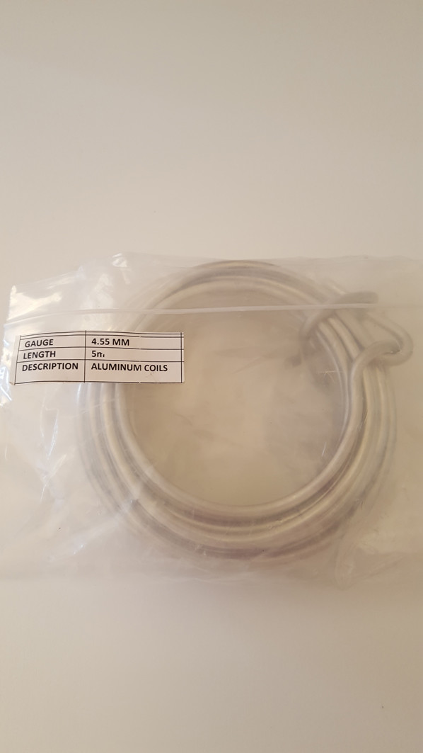 Aluminium Wire  4.5  mm dia x 5 metre Coil