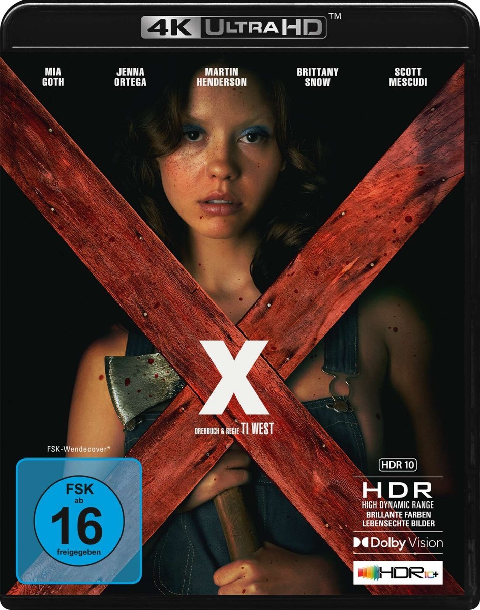 X (2022) 4K UHD Blu-Ray BRAND NEW (German Package has