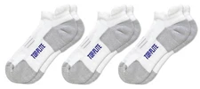 3 Pair Top Flite Mens Coolmax Seamless Cushion Comfort Tab Low Cut Ankle Socks