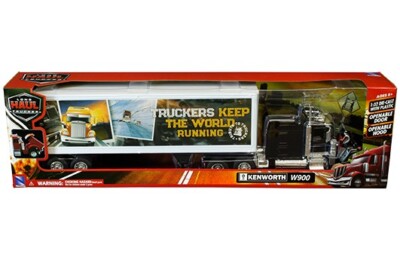 NEW RAY LONG HAUL KENWORTH W900 ROUTE 66 TRUCK 1/32 BLACK  SS-13443C