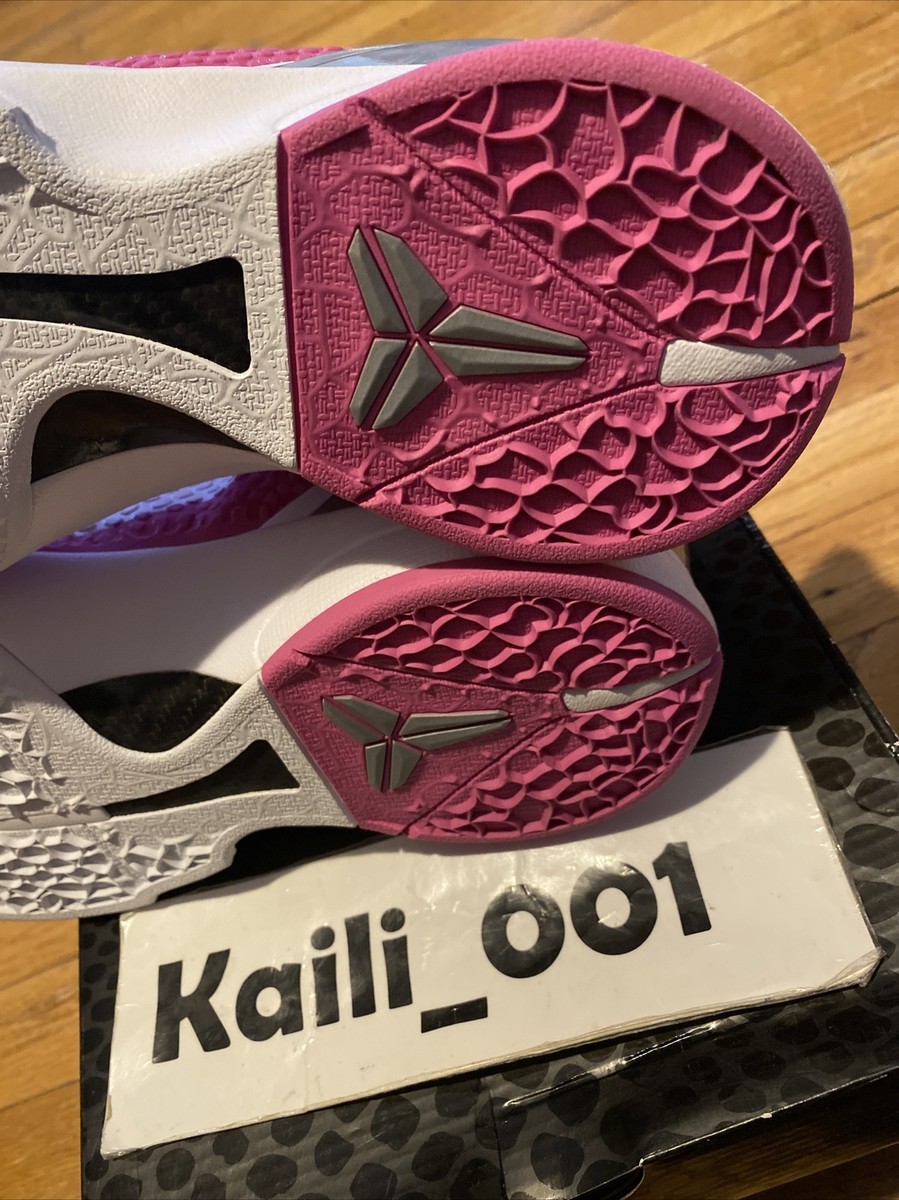 Nike Zoom Kobe VI Size 11.5 Kay Yow Think Pink Worn 6 Used 429659