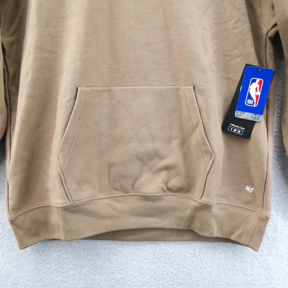 芝加哥公牛队连帽衫男式中号 47 品牌米色套衫运动衫篮球 — 第 2/4 张图片