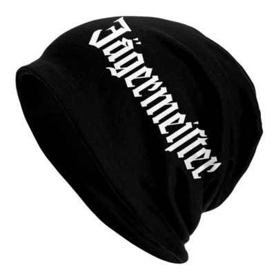 Jägermeister Kappe Mütze Beanie schwarz weiß