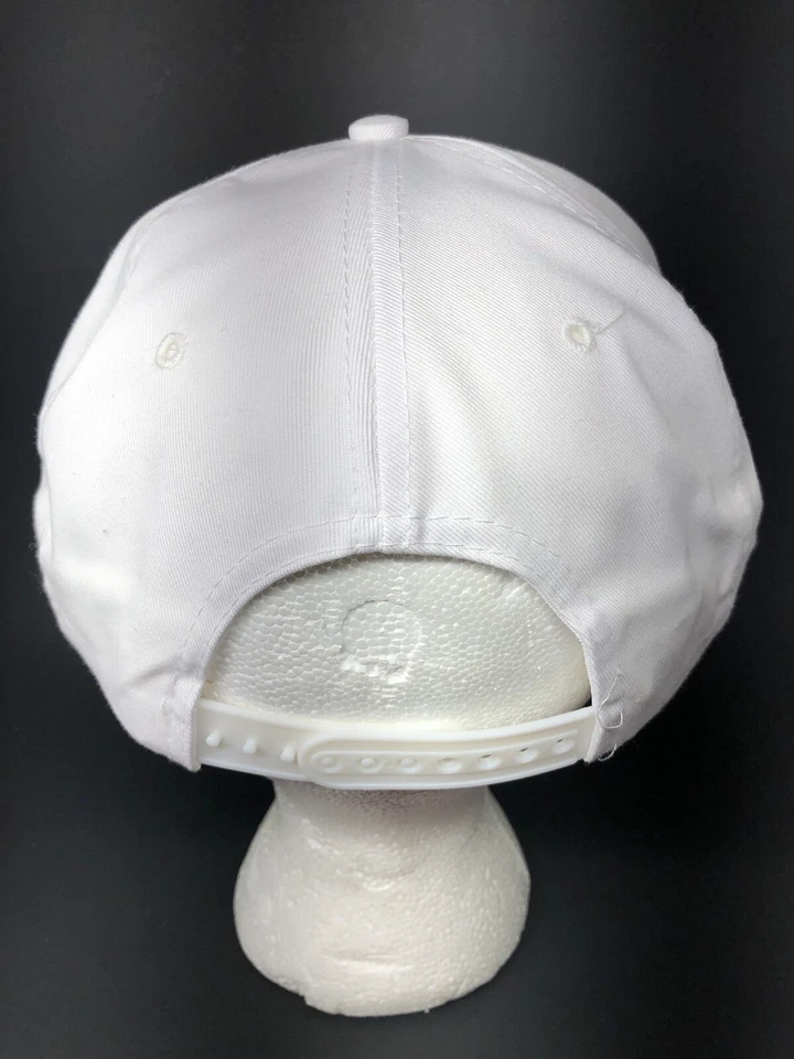 Vintage “Club Sahara“ Full Back White Embroidered Snapback Hat “B” - Image 3 of 4