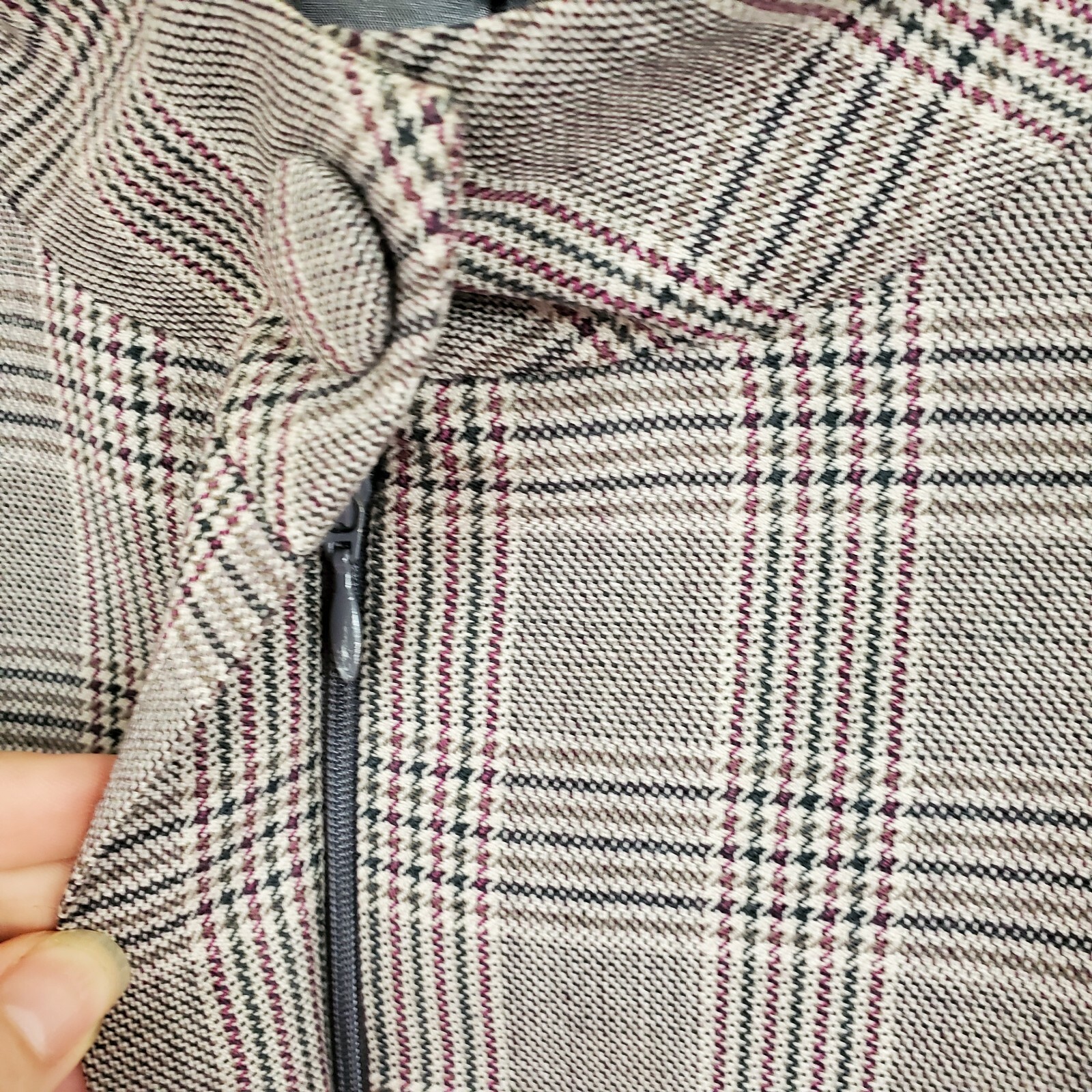 Pendleton Blazer Jacket Checkered Lined Zip Up Wo… - image 9