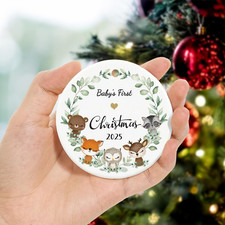 Baby First Christmas Ornament 2025, Baby's 1st Christmas Ornament 2025, My Fi...