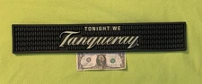 Tanqueray Gin Beer Spill Rail Bar Mat 3.5" x 23.5" Home Bar Accessory