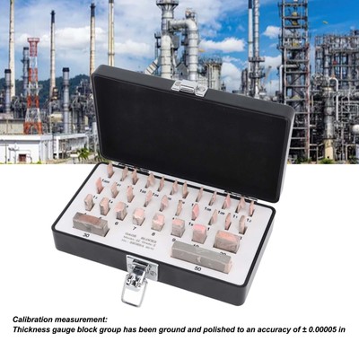 32pcs Gauge Block Set Steel Stahl hohe Genauigkeit Tragbarer Messblock -Kit mit 