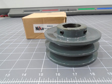 NEW Niko 2BK45X1-3/8 2 Groove V Belt Pulley 4.25" OD 1-3/8 Inch Shaft Bore Cast