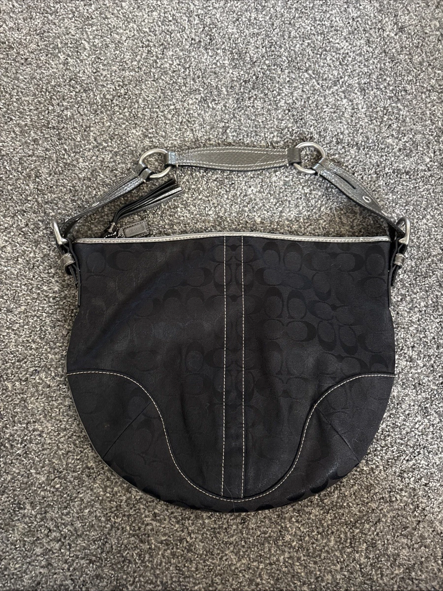 Coach Black Signature Hobo Bag for sale - eBay