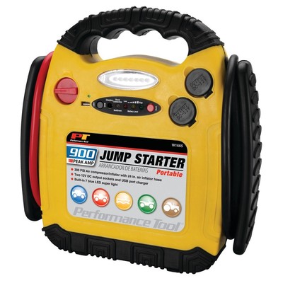 Performance Tool W1665 900 Amp Jump Starter, Inflator, Portable Power Unit