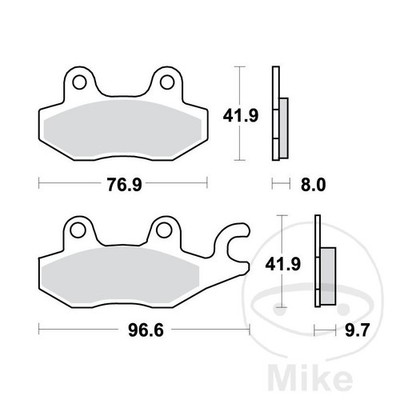 3629-Pastillas de freno trasero compatible con TRIUMPH SPRINT 900 EXECUTIVE