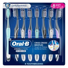 Oral-B CrossAction Soft Bristle Toothbrush 8-Pack   Advanced Oral Care
