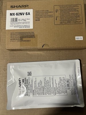 Sharp MX-62NVSA Cyan/Magenta/Yellow/Black Developer OEM Original FREE SHIPPING!