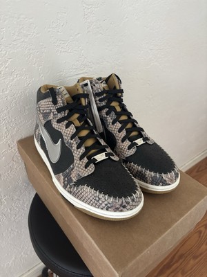 Conf SAMPLE Nike Dunk High CMFT Snakeskin - Size 9m - New / DS - Rep Box