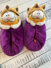 Vintage 1978 Garfield Rare Purple Slippers. Clean great condition