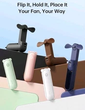 JisuLife Handheld Fan Life8 Plus - PINK Brand NEW Sealed Rechargeable 