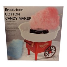 Brookstone Cotton Candy Maker Vintage Style Carnival Red Tabletop Countertop