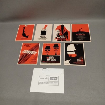 Olly Moss POSTCARD Card Set Alamo Drafthouse 2010 Mondo Roadshow MISSING 2 CARDS