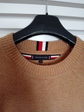 Tommy Hilfiger M mens wool sweater camel/beig...