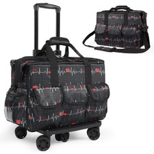 Nurse Rolling Medical Duffle Bag Work Nursing Clinical Home Health Cna Nr Gif...