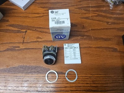 800T-A2D1 ''T'' ALLEN BRADLEY FLUSH HEAD BLACK PUSH BUTTON NIB NOS