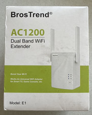 BrosTrend AC1200 Dual Band Wifi Extender/Model: E1