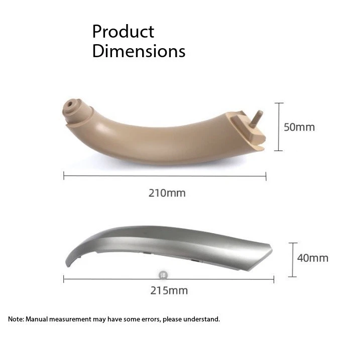 Tapón de moldura de panel de puerta manija interior para BMW X5 E53 1999-2006 Foto 2 de 4