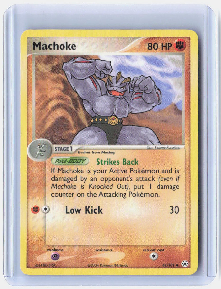 Machoke 41/101 Uncommon Hidden Legends Pokemon Near Mint