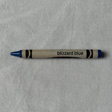 VTG Crayola Crayon Binney & Smith BLIZZARD BLUE Retired Barely Used Made in USA