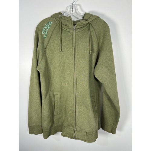 Sitka (Ecologyst) Duck Billed Zip Green Hoodie Organic Cotton Women's Large