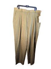 Vintage Toni Garment Elastic Waist Olive Green Trousers Size 22 Made In USA